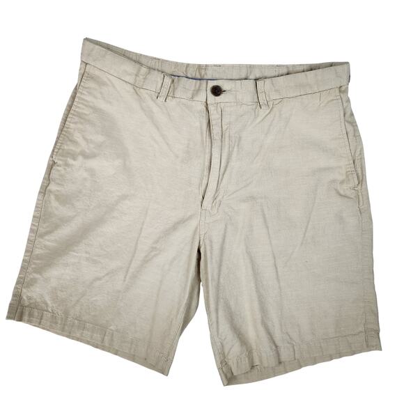 Haggar Tan Size 38 Cotton Mens Shorts - Picture 1 of 5